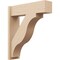 Ekena Millwork 7 1/2-in W x 26-in D x 30-in H Funston Block Rough Cedar Woodgrain TimberThane Outlooker, Primed Tan OUTUR075X26X30FST44RCPR - alternate 1